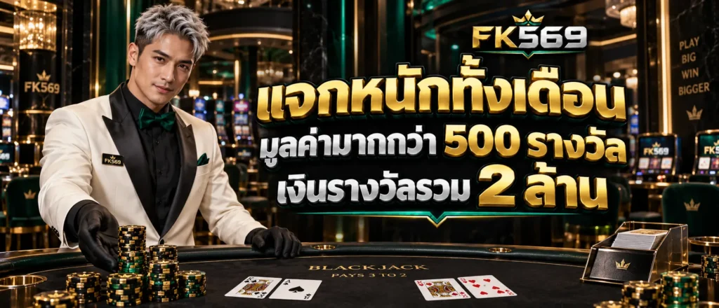 แจกหนักทั้งเดือนมูลค่ามากกว่า 500 รางวัล เงินรางวัลรวม 2 ล้าน